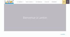 Desktop Screenshot of mairie-lanton.fr