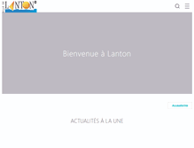 Tablet Screenshot of mairie-lanton.fr